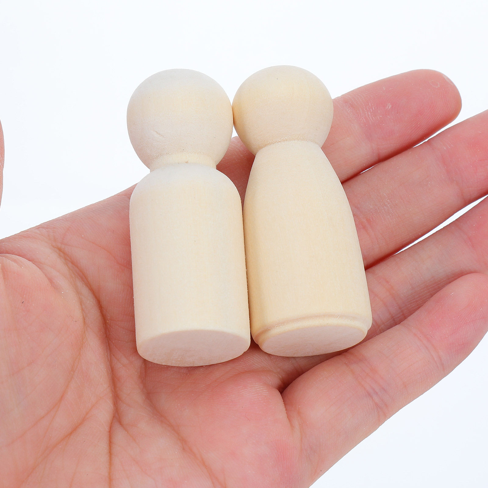 Art Craft Project - 40 Buah Figur Kayu Polos Tanpa