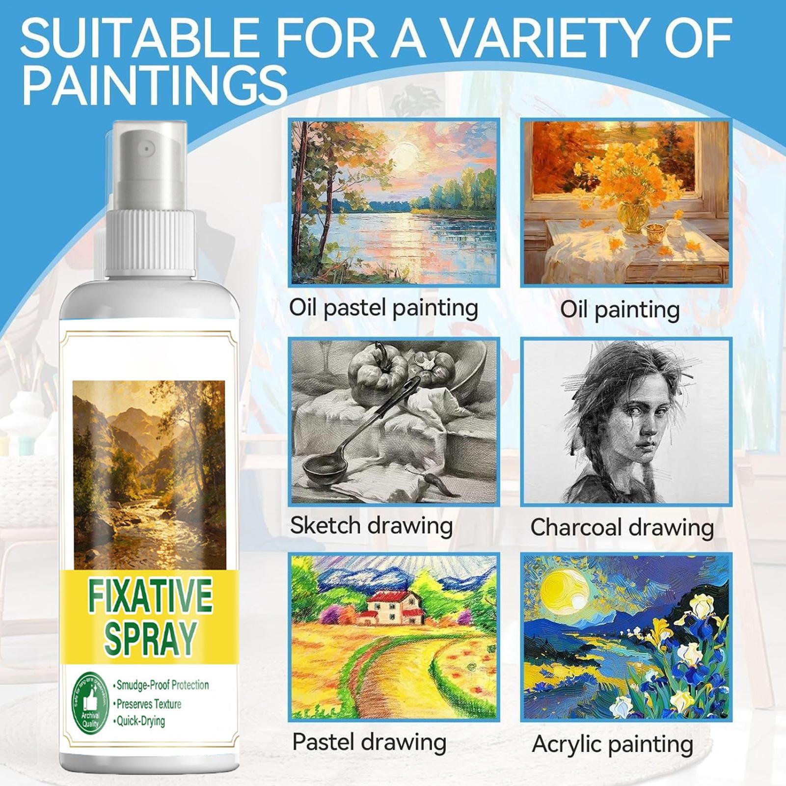 Wallpaper Art And Craft - Semprotan Fixative 120ml Pengering Cepat Anti