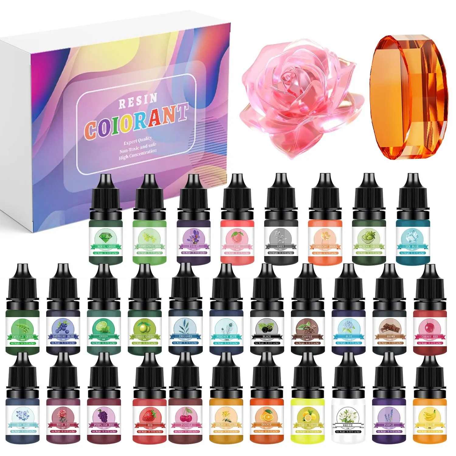 Alcohol Ink Set - 30 Warna 5ml Kit Pigmen Resin