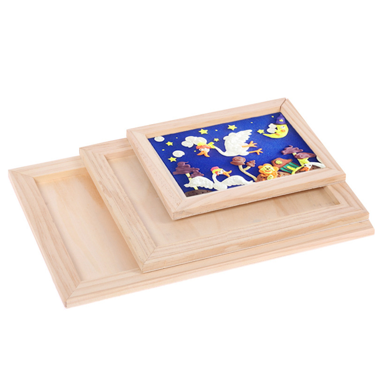 Art Craft Home - 2 Buah Set Bingkai Lukisan Kayu