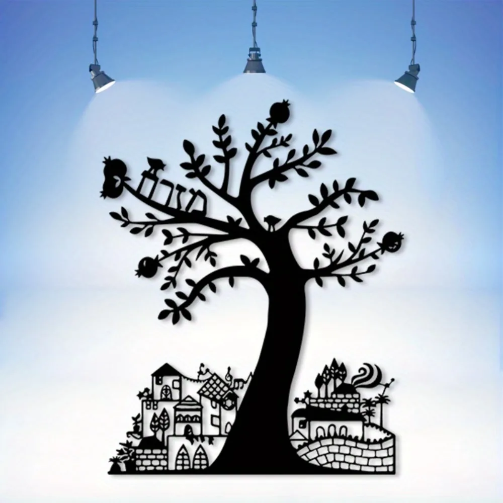 Art Craft Home - CIFBUY Hiasan Dinding Logam Pohon Delima