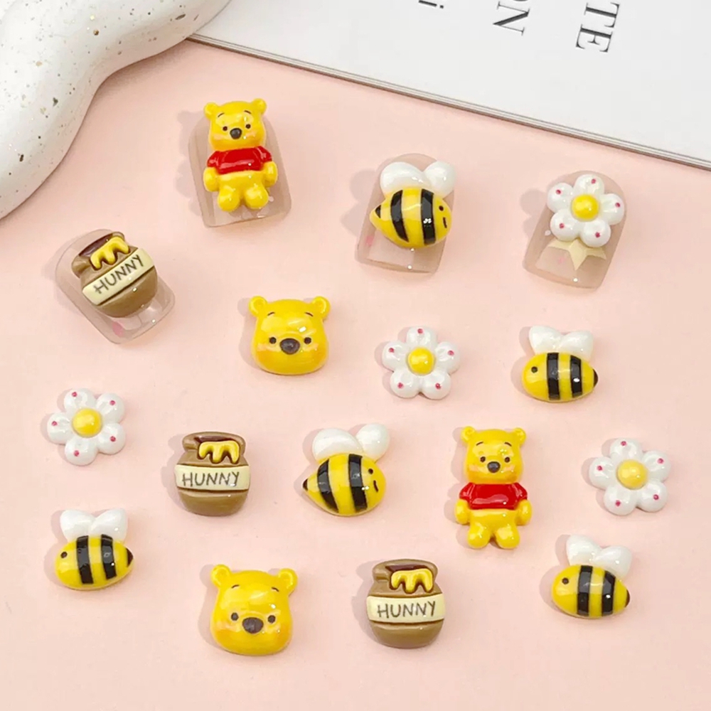 Art Craft Disney - 20Pcs Campuran Resin Seni Kuku Kartun