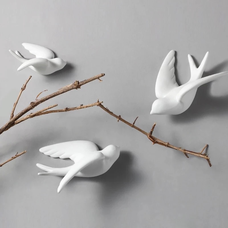 Tv Art And Craft - Keramik kreatif gantungan dinding burung merpati
