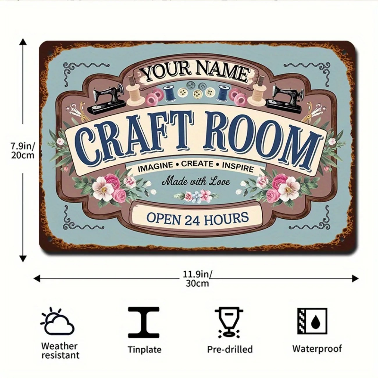 Art Craft Home - Papan Nama Logam Kustom untuk Ruang