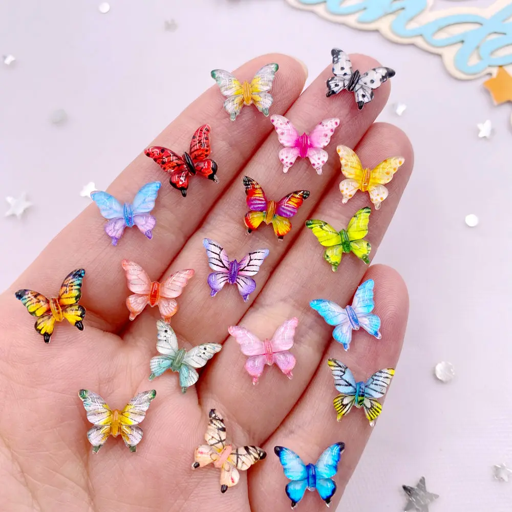 Tv Art And Craft - 50 Buah 10Mm Campuran Resin Warna-warni