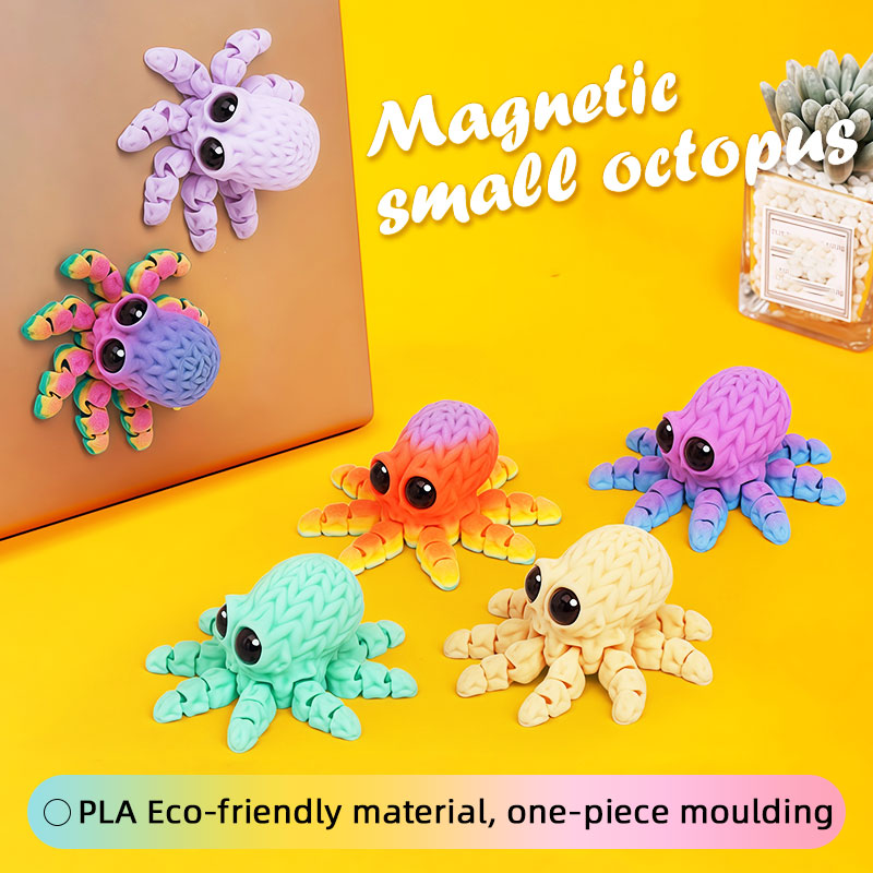 Art Craft Magnet - Magnet Kulkas Gurita 3D yang Menggemaskan