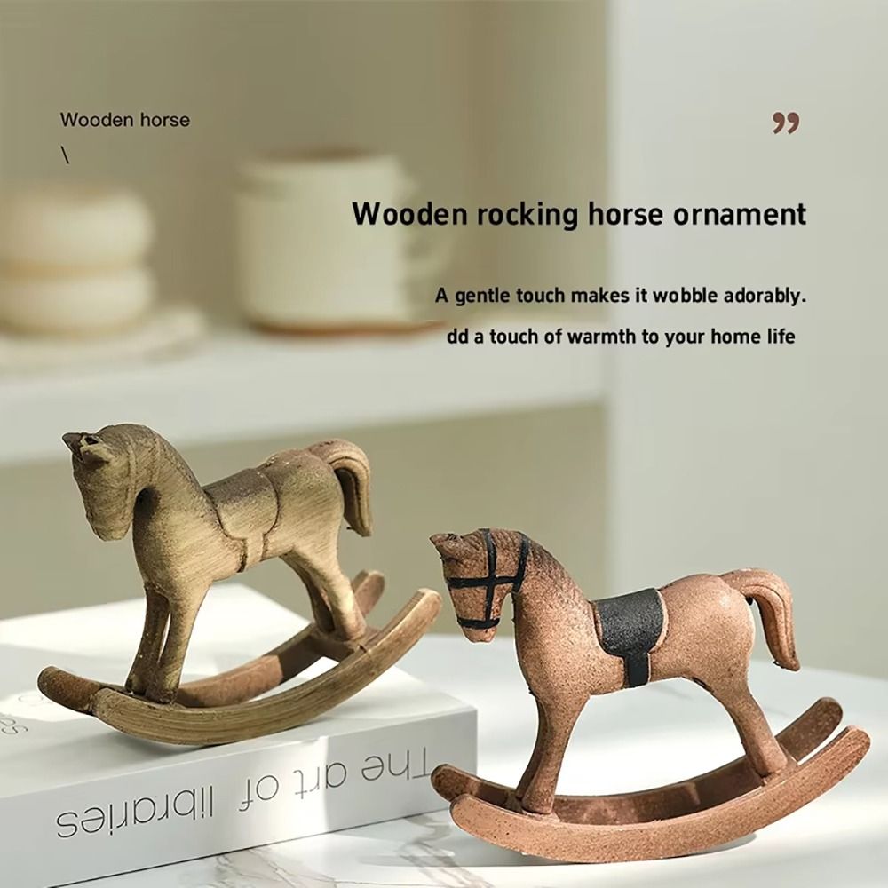 Art Craft Horse - Kuda Kayu, Kuda Goyang Kayu, Ornamen