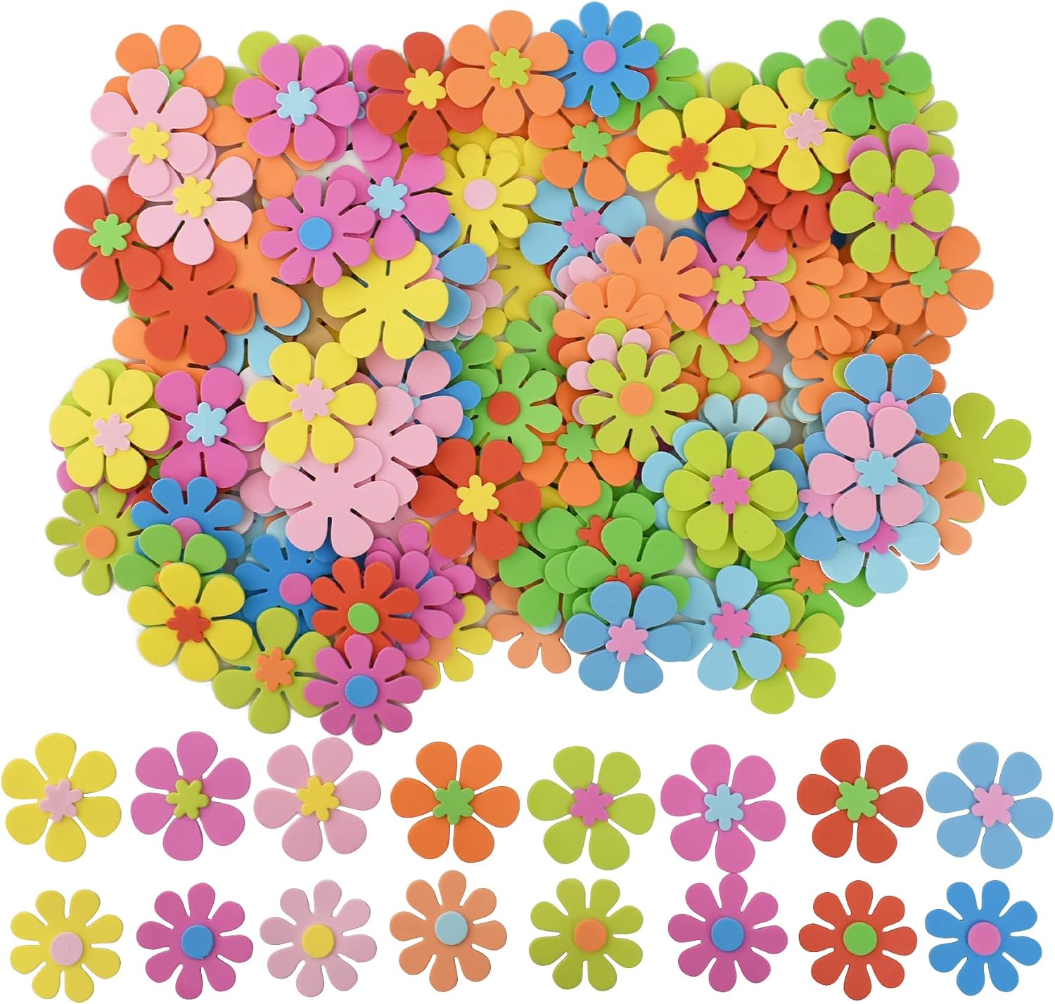 Stiker Bentuk Bunga Busa 160 B - Art Craft Project ulasan dan harga