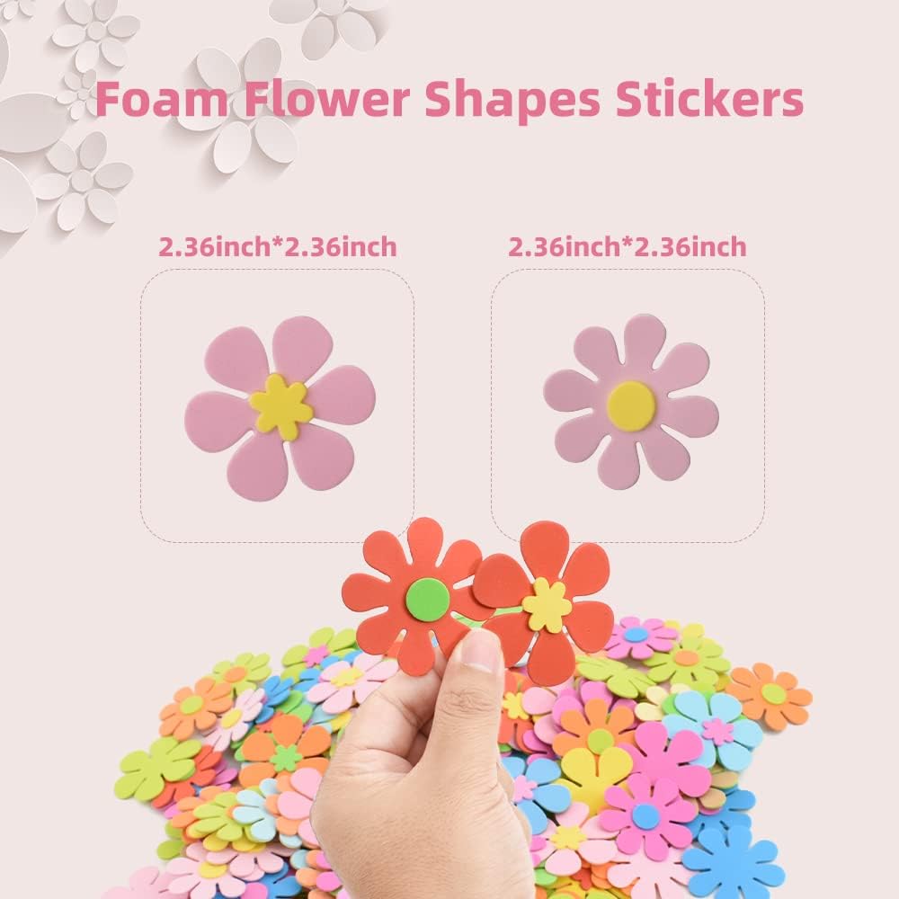 Stiker Bentuk Bunga Busa 160 B - Art Craft Project ulasan dan harga