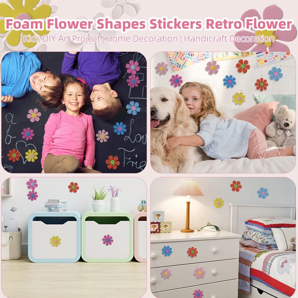 Stiker Bentuk Bunga Busa 160 B - Art Craft Project ulasan dan harga