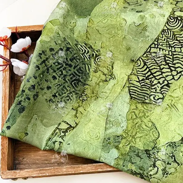 Kain katun brokat gaya lukisan - Silk Painting Dye ulasan dan harga