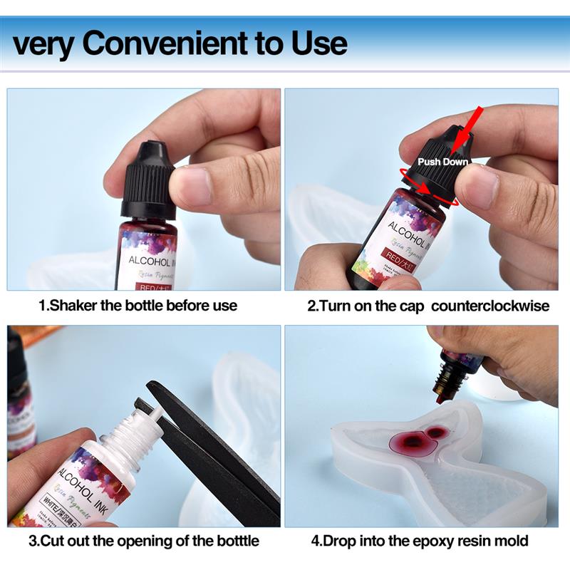 24 Warna/Set 10Ml Tinta Seni P - Alcohol Ink Set ulasan dan harga
