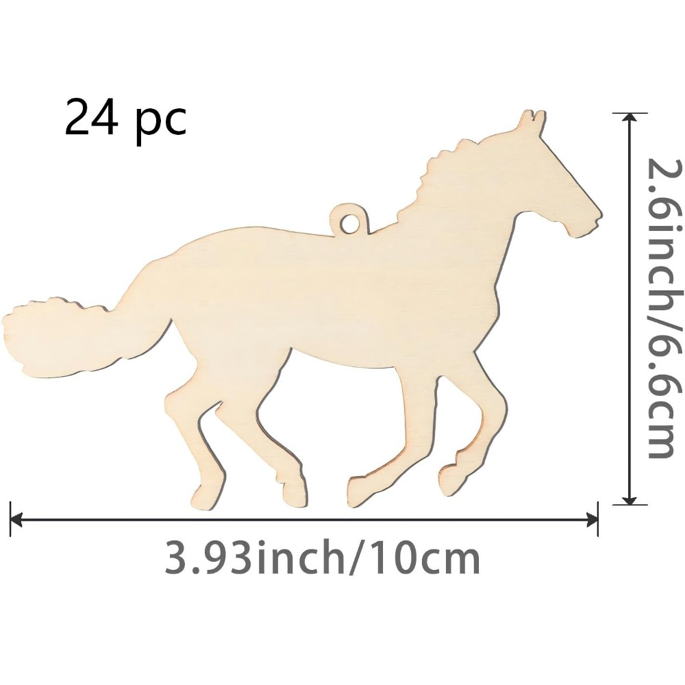 24 Buah Potongan Kayu Bentuk K - Art Craft Horse ulasan dan harga