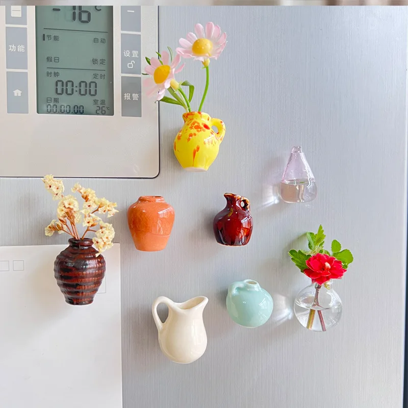 Vas Kaca MINI Kreatif Lucu unt - Art Craft Magnet ulasan dan harga
