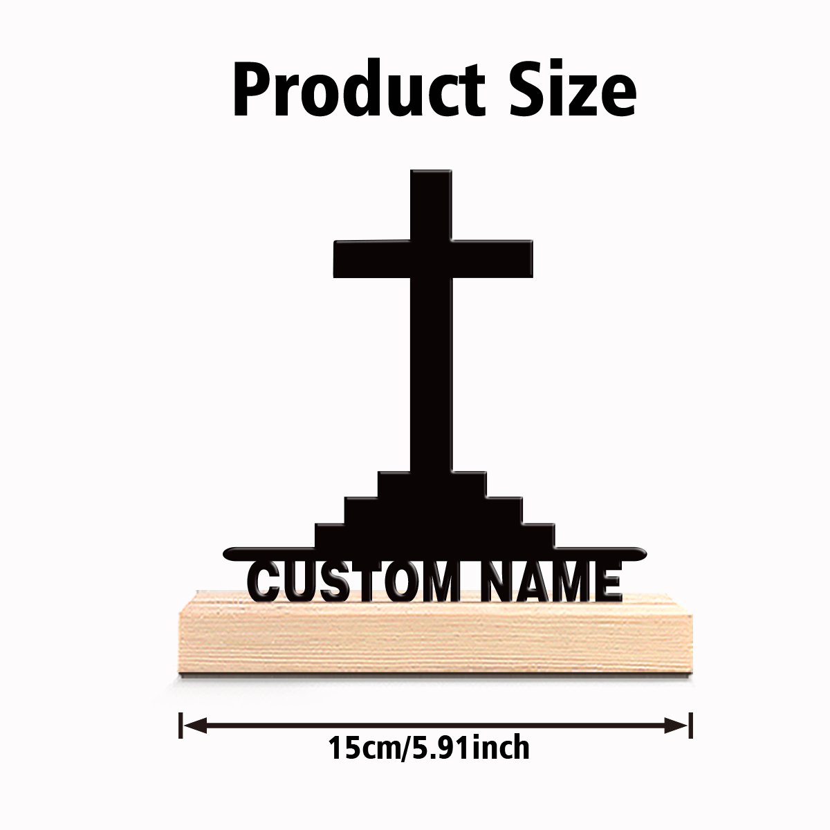 1pc Patung Salib Sederhana den - Art Craft Home ulasan dan harga
