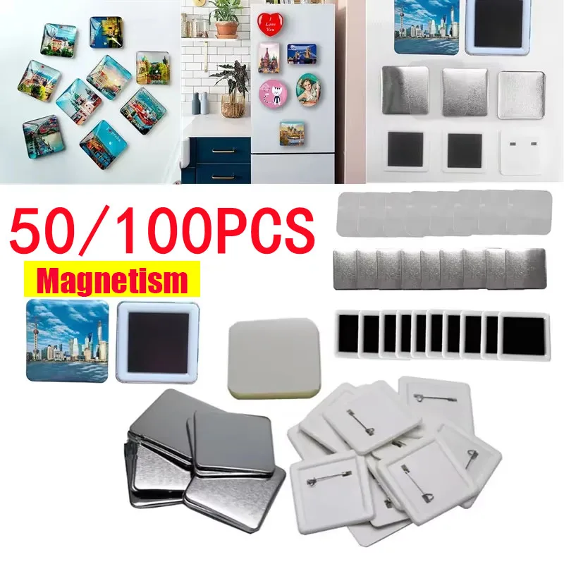50/100PCS 50*50mm Magnet Kulka - Art Craft Magnet ulasan dan harga