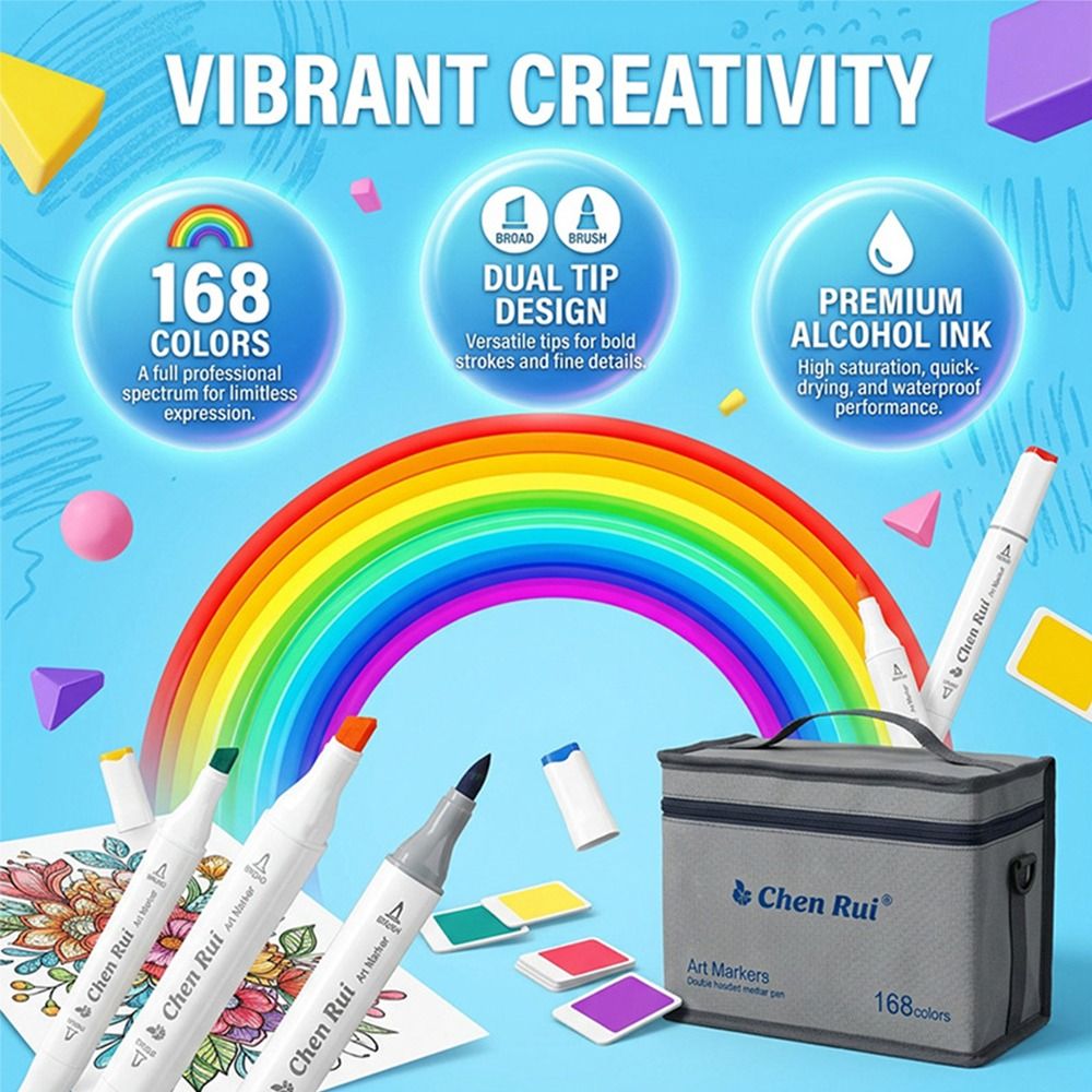 48/60Pcs Spidol Alkohol Portab - Alcohol Ink Set ulasan dan harga