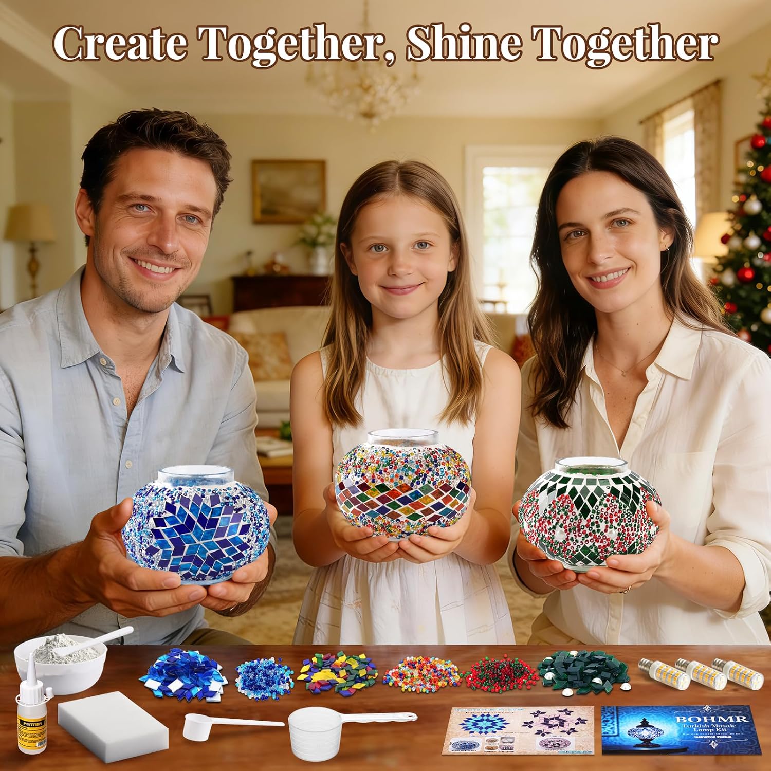 Kit Lampu Mosaik Turki 3 Globe - Art Craft For Adults ulasan dan harga