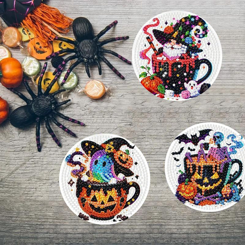 8 Buah Tatakan Gelas Lukisan B - Art Craft For Adults ulasan dan harga
