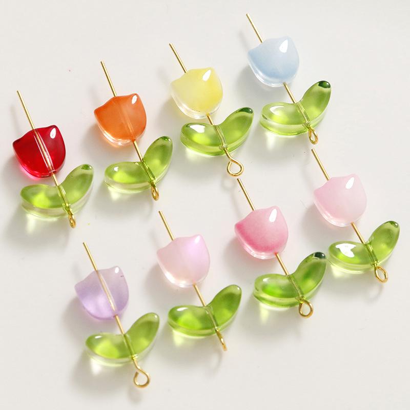 Manik-manik Bunga Lampwork 30P - Art Craft Project ulasan dan harga
