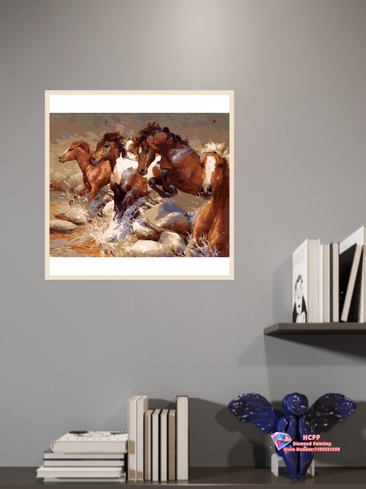 Kit Lukisan Berlian Hewan Kuda - Art Craft Horse ulasan dan harga