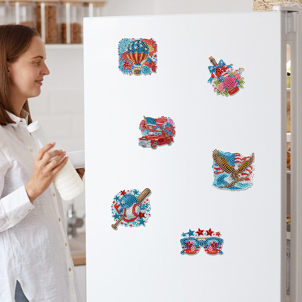 6 Buah Magnet Kulkas Seni Berl - Art Craft Magnet ulasan dan harga