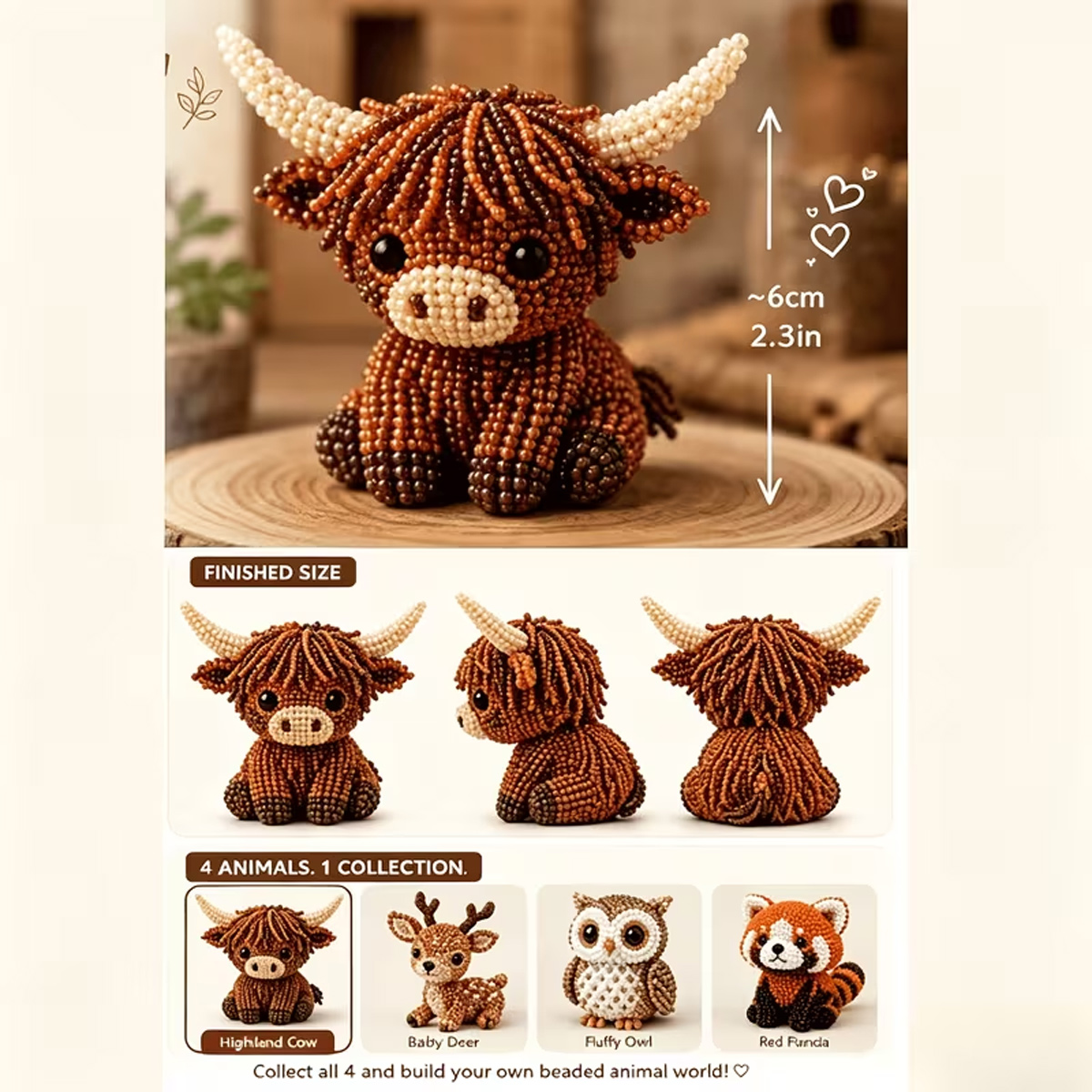 Kit DIY Hewan 3D Mini Berbahan - Art Craft Website ulasan dan harga