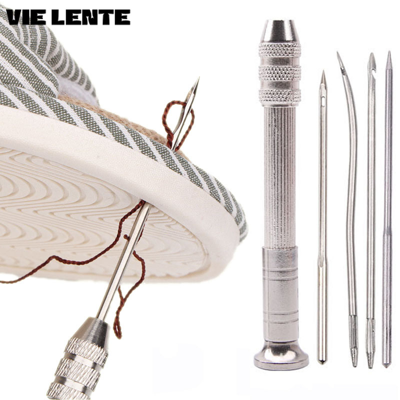 Jarum jahit kulit, 5 buah Set  - Punch Needle Kit ulasan dan harga