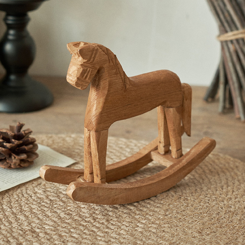 1 Buah Patung Kuda Goyang Kera - Art Craft Horse ulasan dan harga
