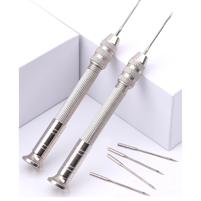 Jarum jahit kulit, alat perbai - Punch Needle Kit ulasan dan harga