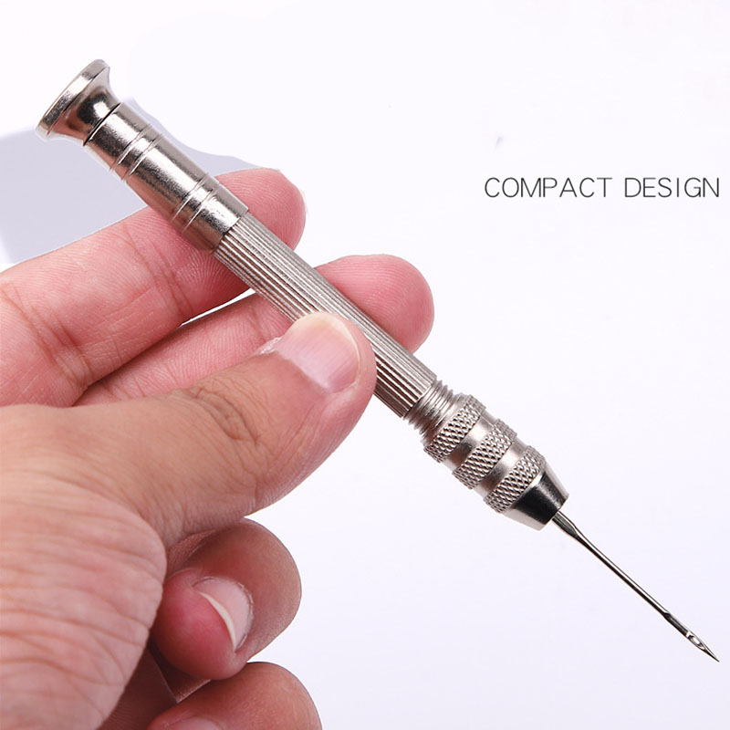 Jarum jahit kulit, alat perbai - Punch Needle Kit ulasan dan harga