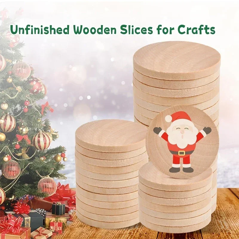 Koin Kayu Bulat Belum Jadi 1-6 - Art Craft Website ulasan dan harga