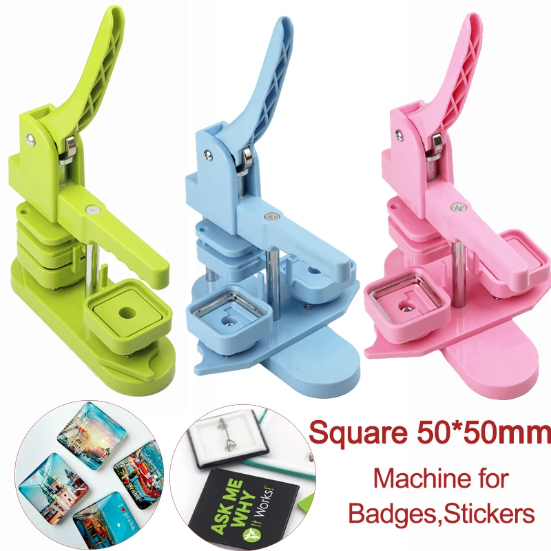 Mesin Pembuat Badge Kotak 50x5 - Art Craft Magnet ulasan dan harga