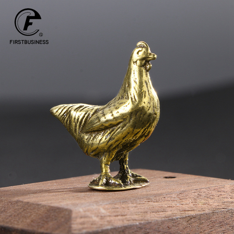 Patung Ayam Kuningan Padat Min - Tv Art And Craft ulasan dan harga