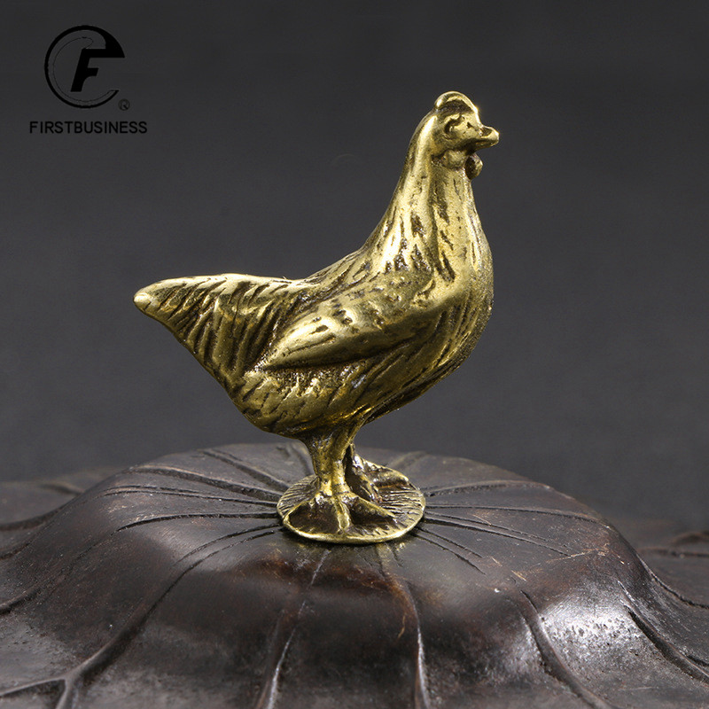Patung Ayam Kuningan Padat Min - Tv Art And Craft ulasan dan harga