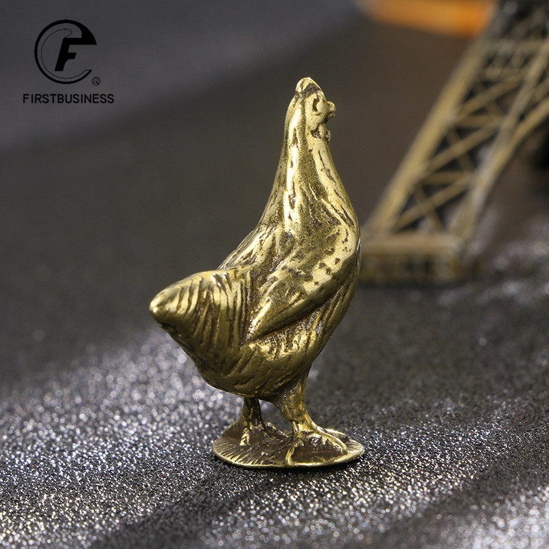 Patung Ayam Kuningan Padat Min - Tv Art And Craft ulasan dan harga
