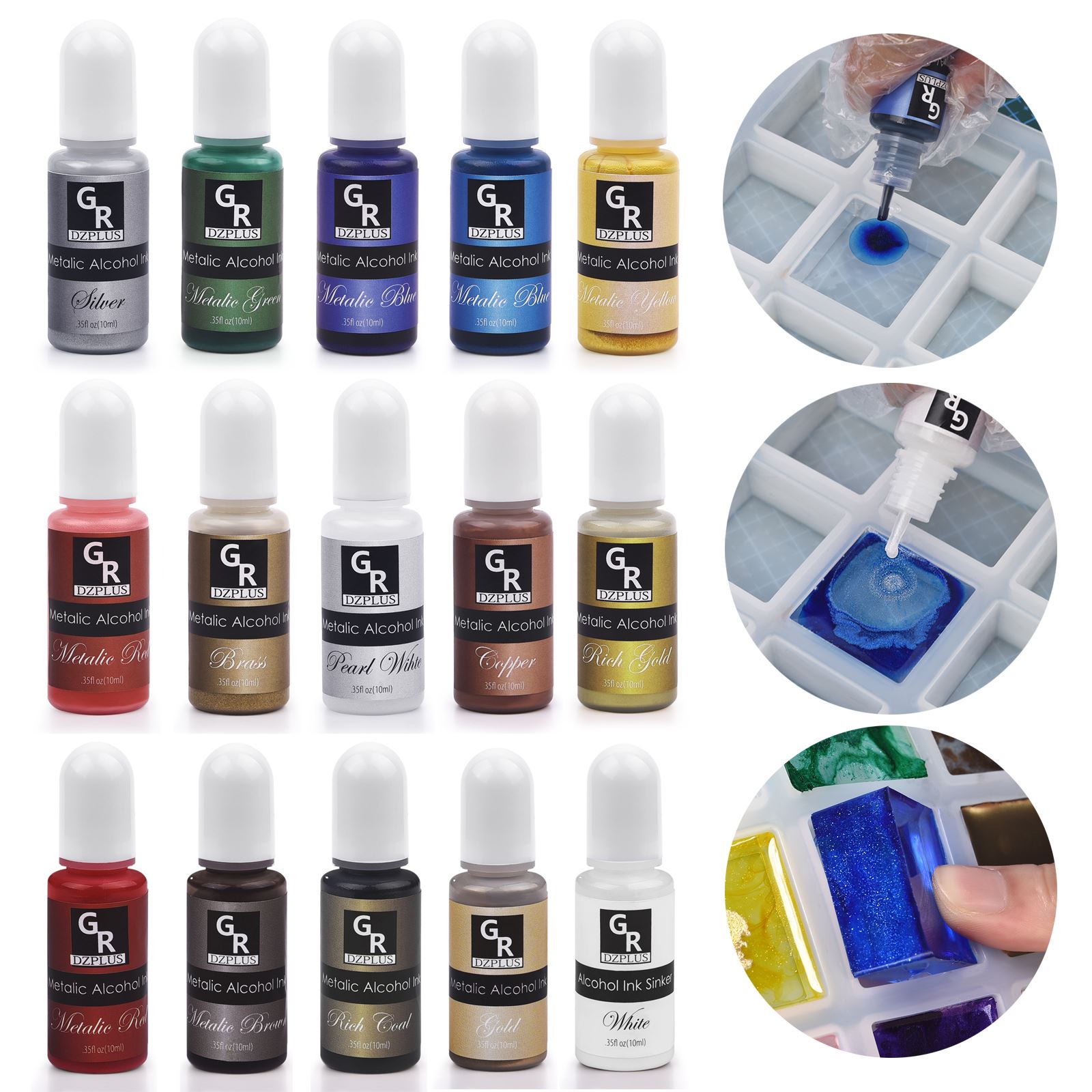 1 Set Kit Pigmen Resin Tinta S - Alcohol Ink Set ulasan dan harga
